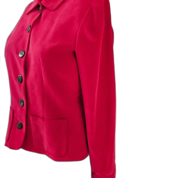 Dana Buchman Women's Red Blazer - Picture 4 of 11
